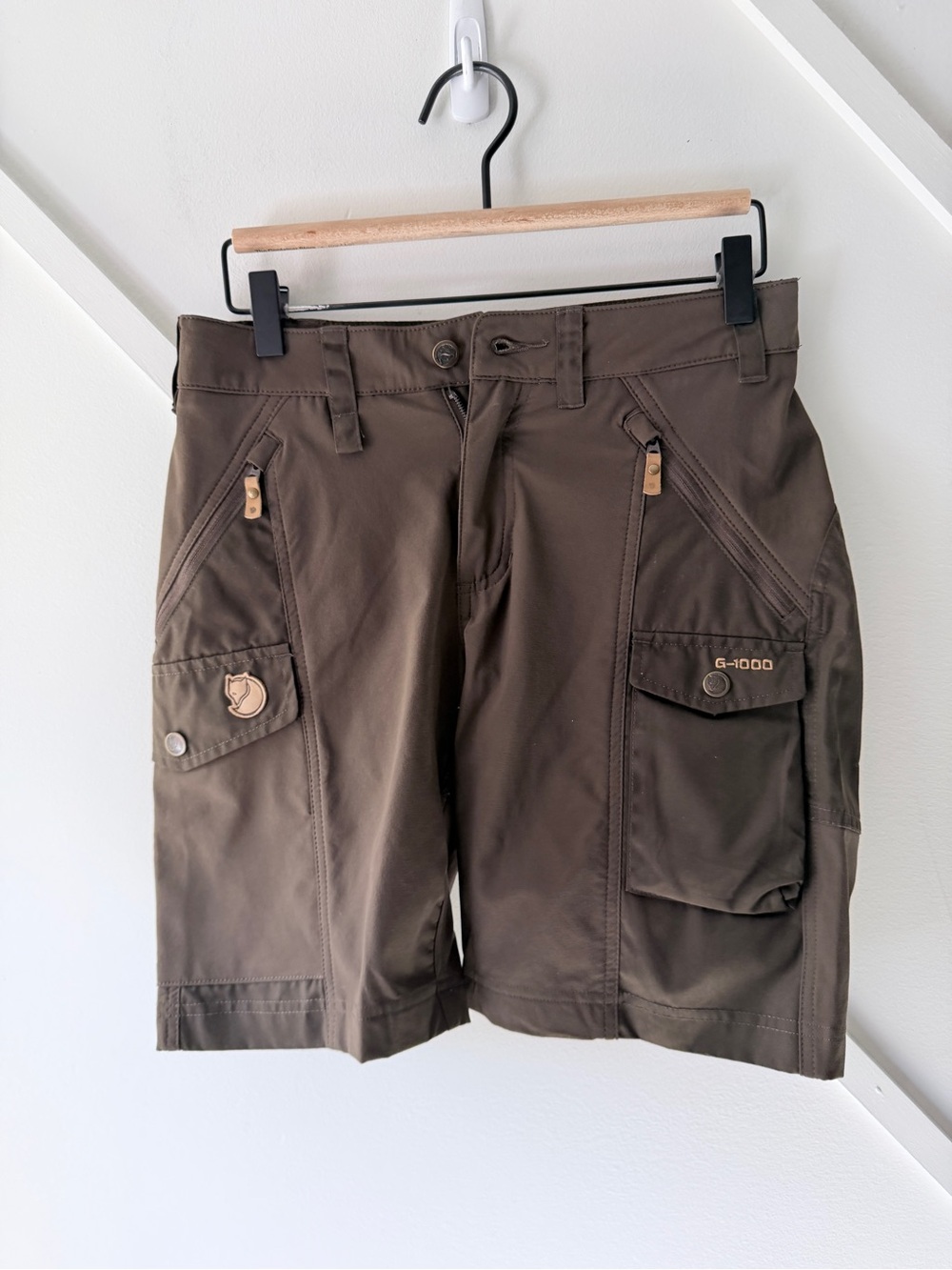 Fjallraven Nikka Shorts Women 27 G1000 Hiking Cargo Utility Outdoor Trekking